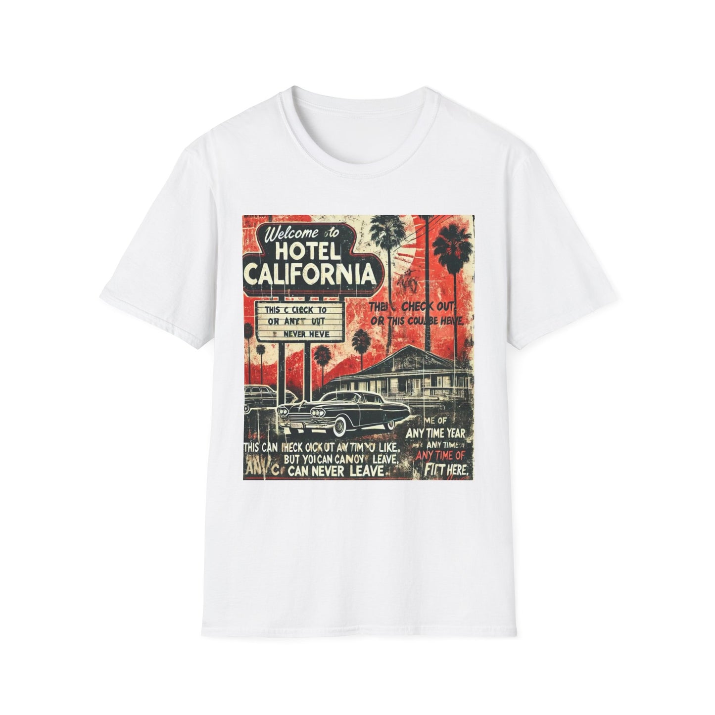 Vintage Hotel California Graphic T-Shirt – Perfect for Music Lovers