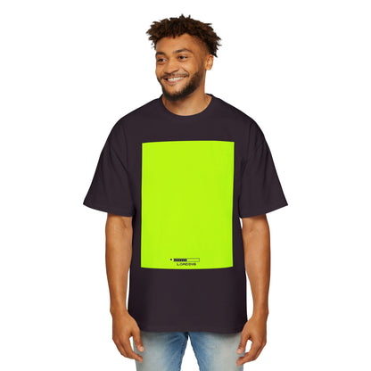 Oversized Tee — Neon Green Minimal Graphic "SUMMER LOVEDAY"