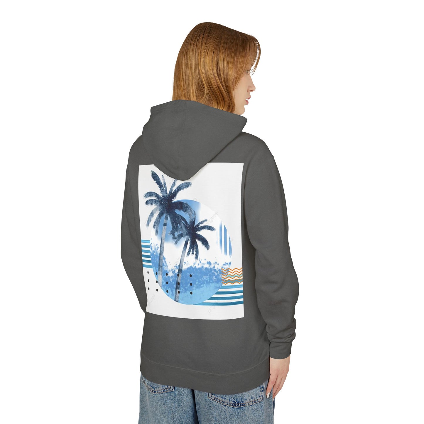 Tropical Vibes Lightweight Hooded Sweatshirt