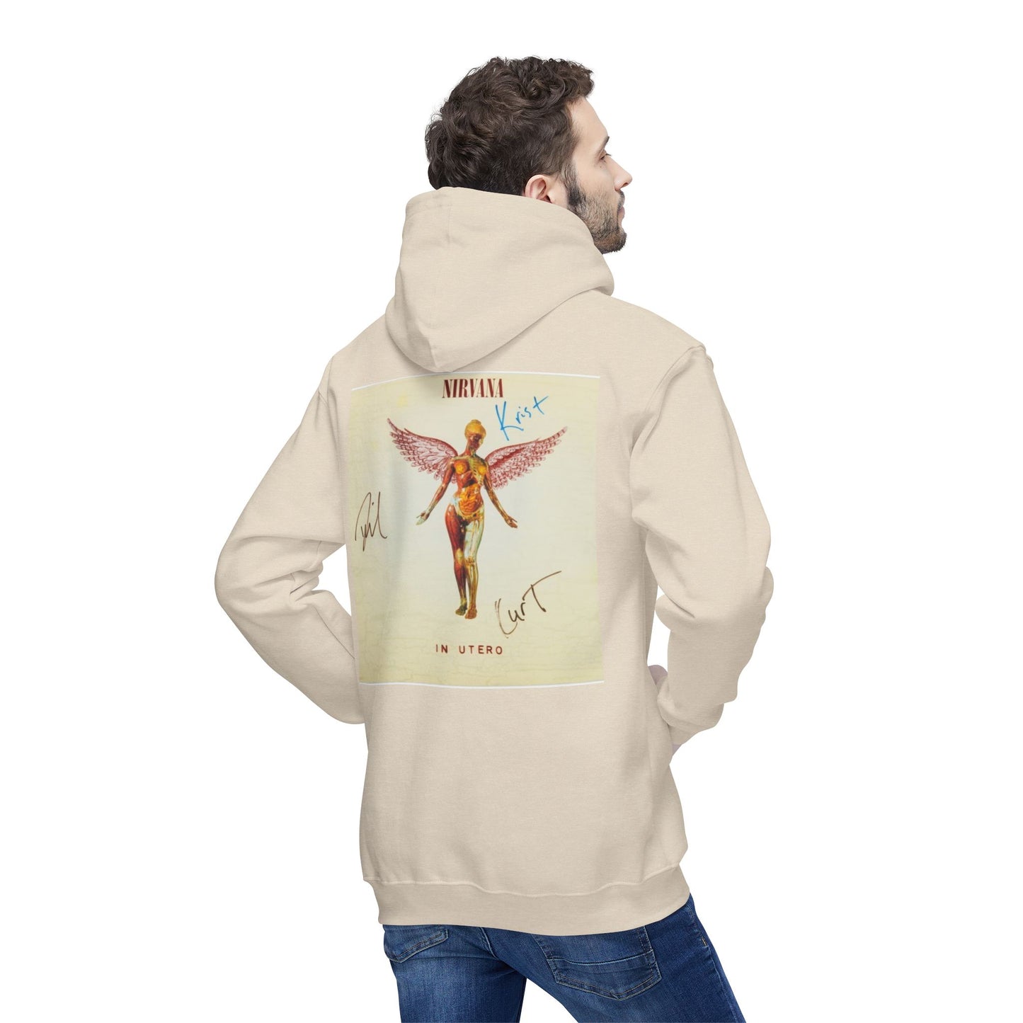 Kurt Cobain Inspired Unisex Hooded Sweatshirt - Alternative Music Apparel