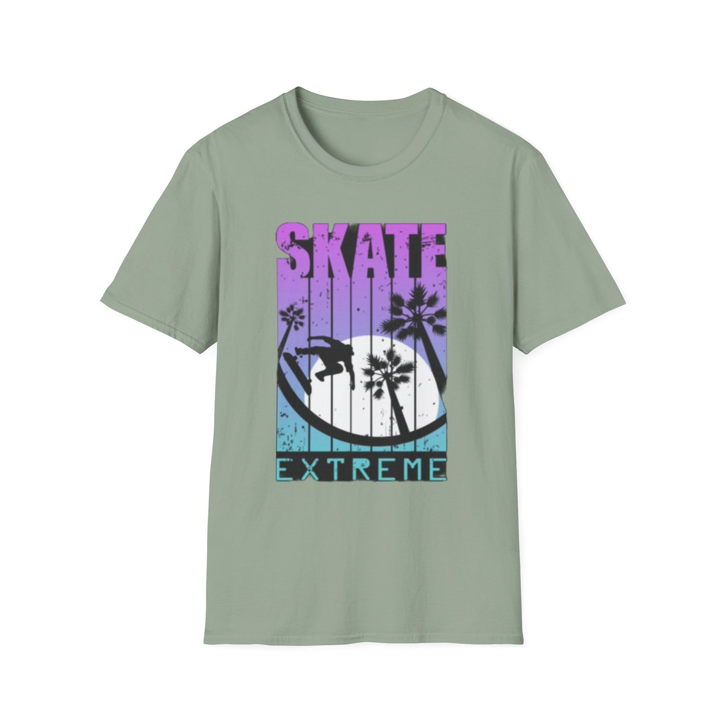 Skate Extreme Unisex Softstyle T-Shirt - Vibrant Graphic Tee for Skate Enthusiasts