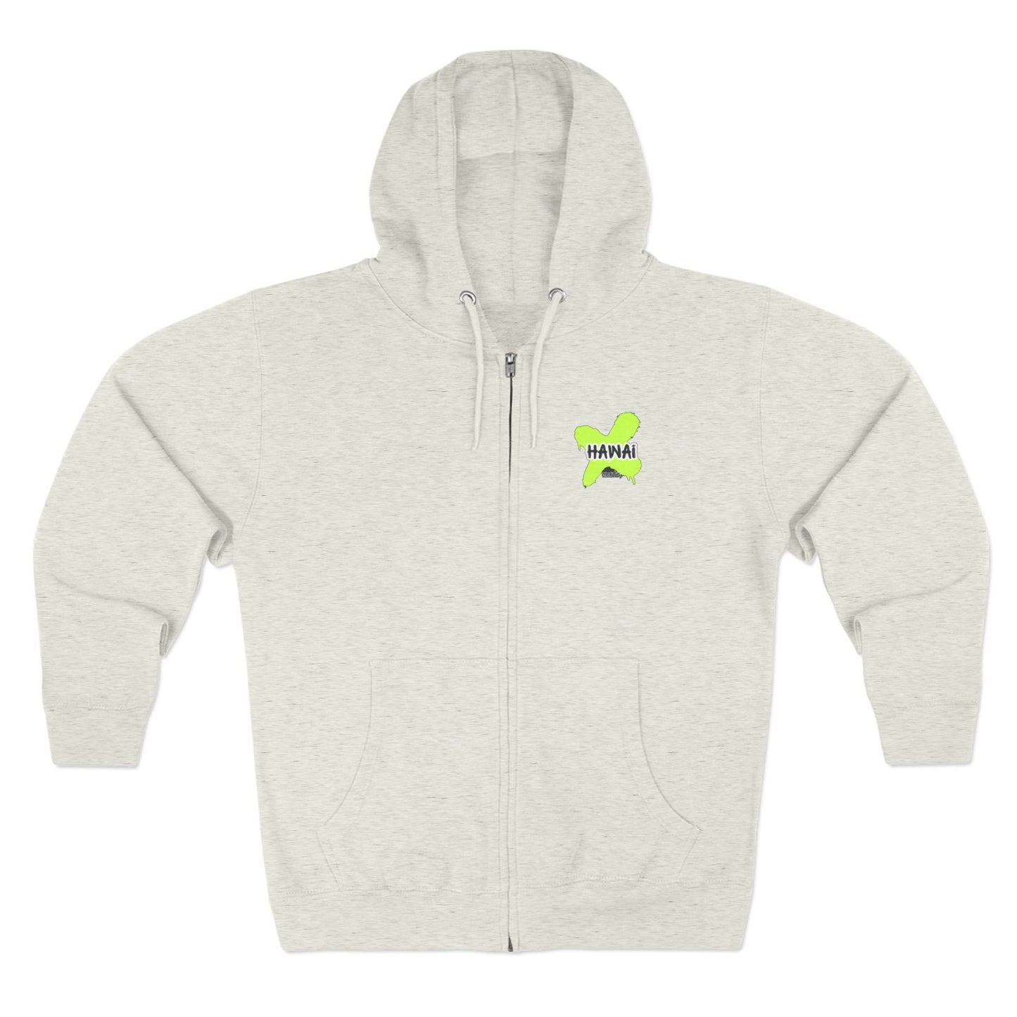 Tropical Vibe Unisex Zip Hoodie - Casual Comfort for Beach Lovers