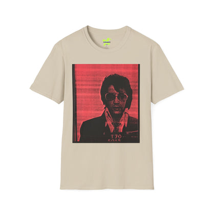 Retro Elvis Unisex Softstyle T-Shirt - Vintage Music Vibe