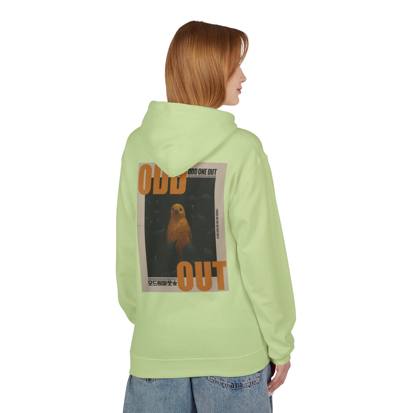Unisex Fleece Hoodie - "Odd One Out" Design
