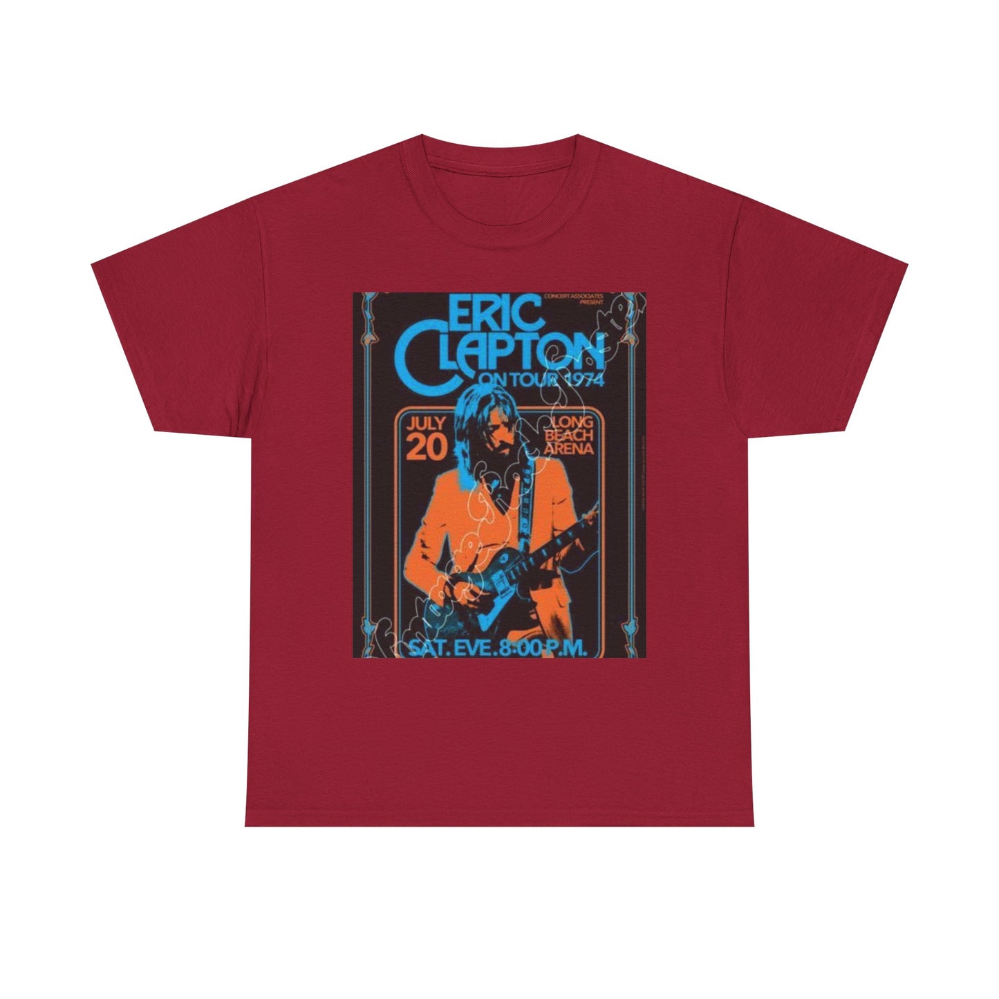 Eric Clapton Vintage Concert Tee, Music Lover Gift, 70s Tour T-Shirt, Rock and Roll Apparel, Retro Graphic Tee, Unisex Style