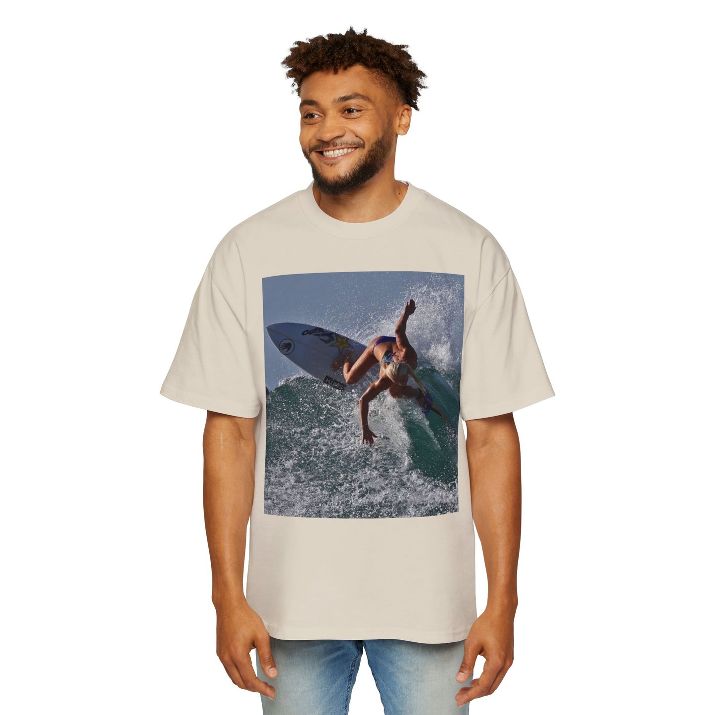 Surf Photo T-Shirt — Men’s Oversized Surfing Tee