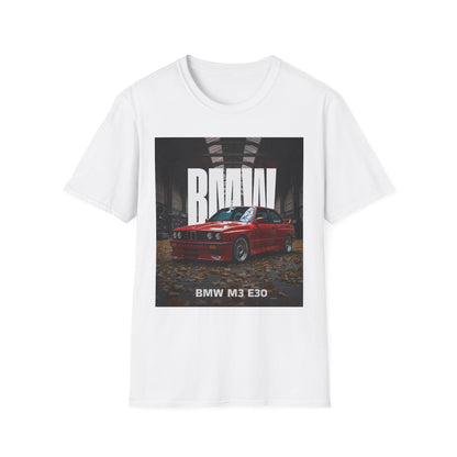 Classic BMW M3 E30 Unisex T-Shirt - Car Enthusiast Tee, Retro Automotive Shirt, Gift for Him, Birthday Apparel, Casual Style