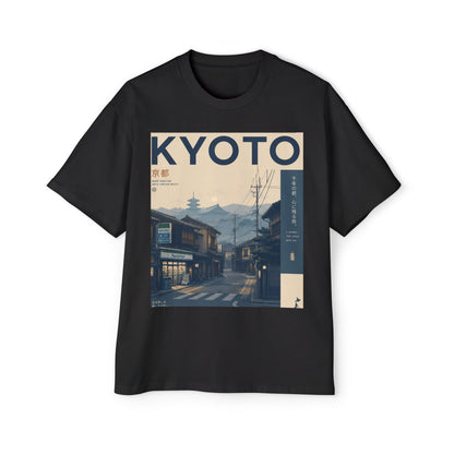 Kyoto Vintage Travel Tee — Japanese Street Scene Graphic T-Shirt