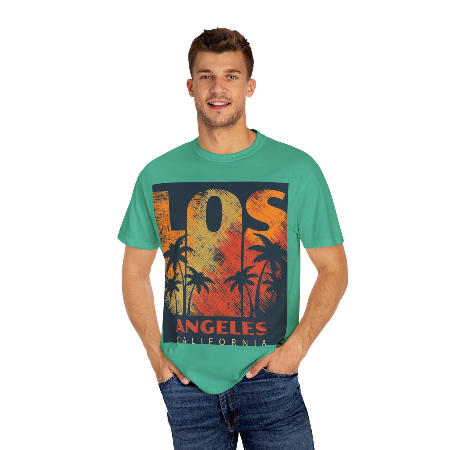 Los Angeles Sunset T-Shirt | Unisex Garment-Dyed Tee