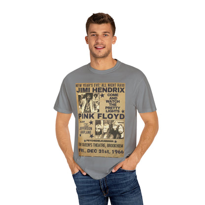Retro Band Concert T-Shirt - Jimi Hendrix & Pink Floyd Tribute