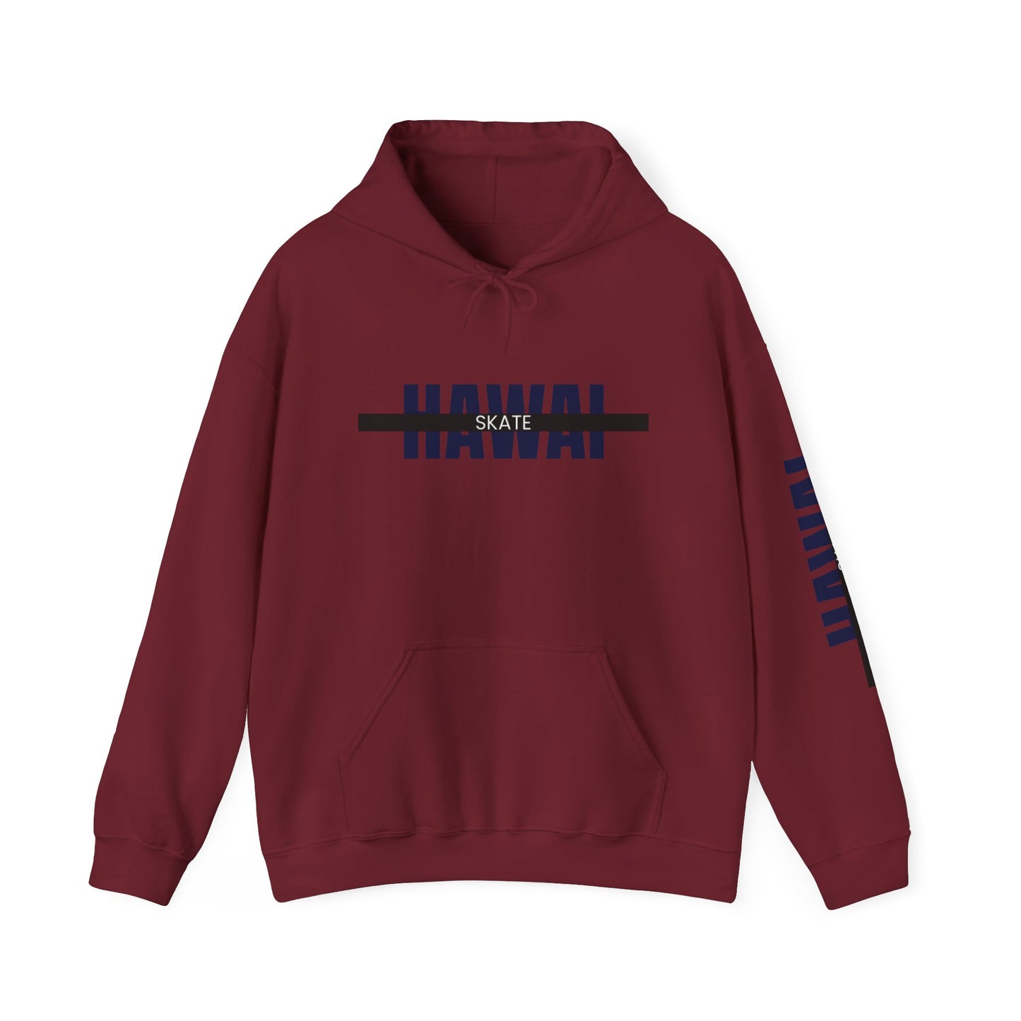 Hawaii Skate Hoodie - Cozy Unisex Heavy Blend Sweatshirt, Perfect for Beach Days, Skateboarding, Casual Outings, Gift Idea