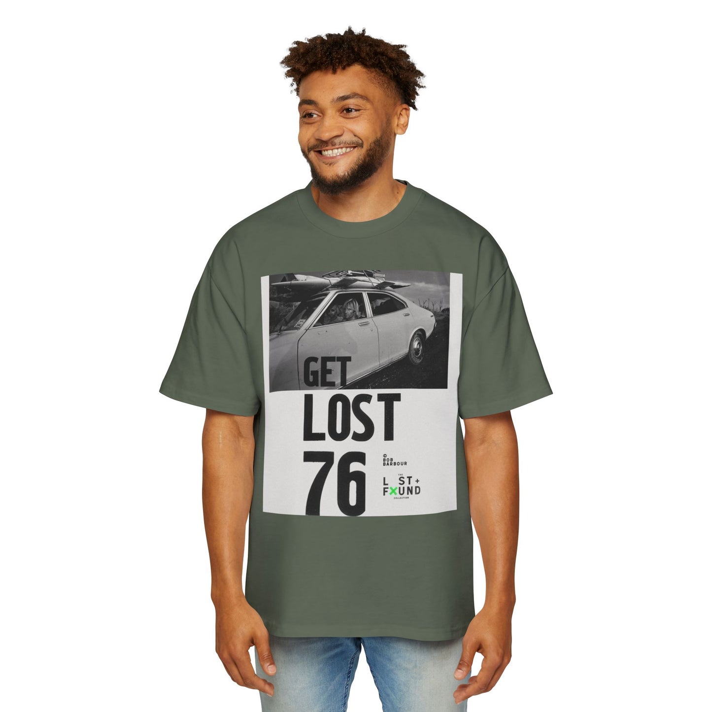 Get Lost 76 Tee — Vintage Car Graphic Oversized T‑Shirt