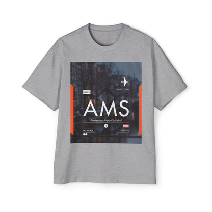 AMS Amsterdam Airport Tee — Travel-Inspired Graphic T-Shirt
