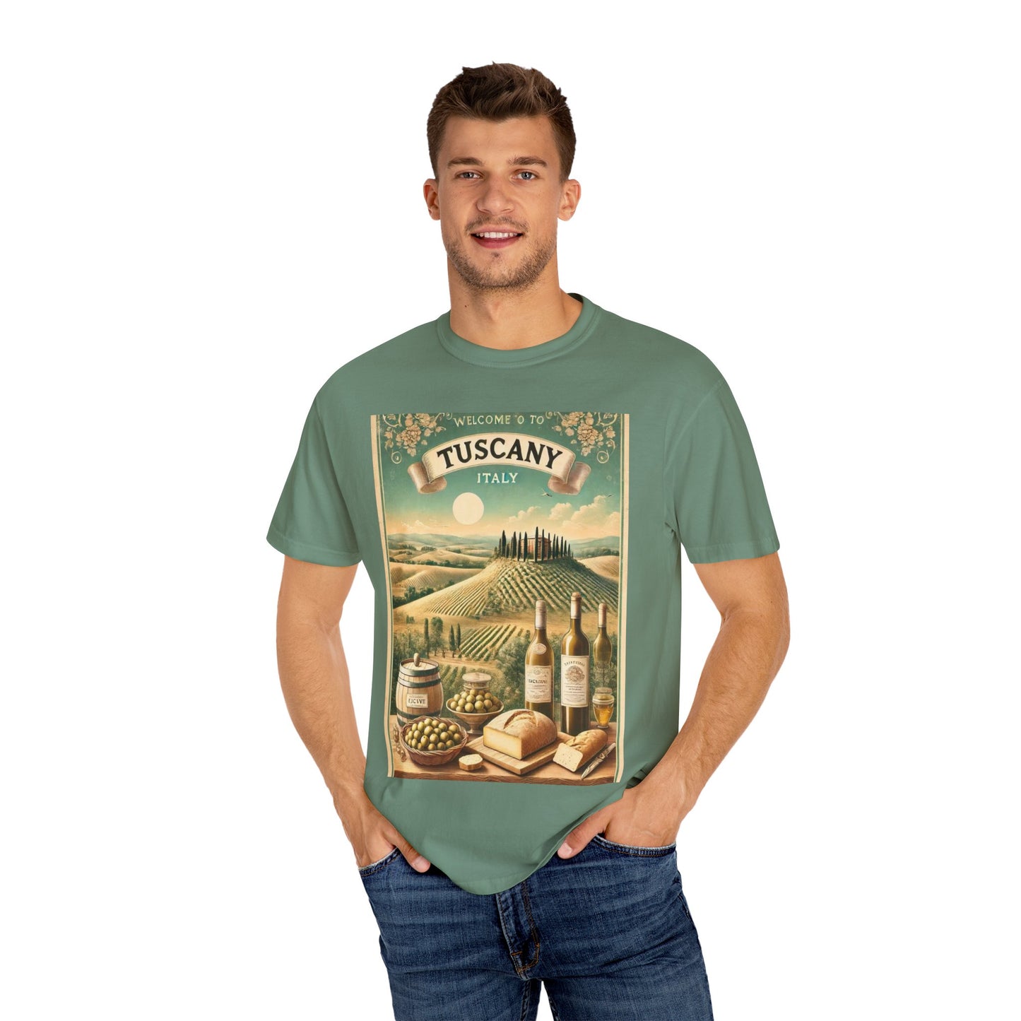 Vintage Tuscany Scene Unisex T-Shirt