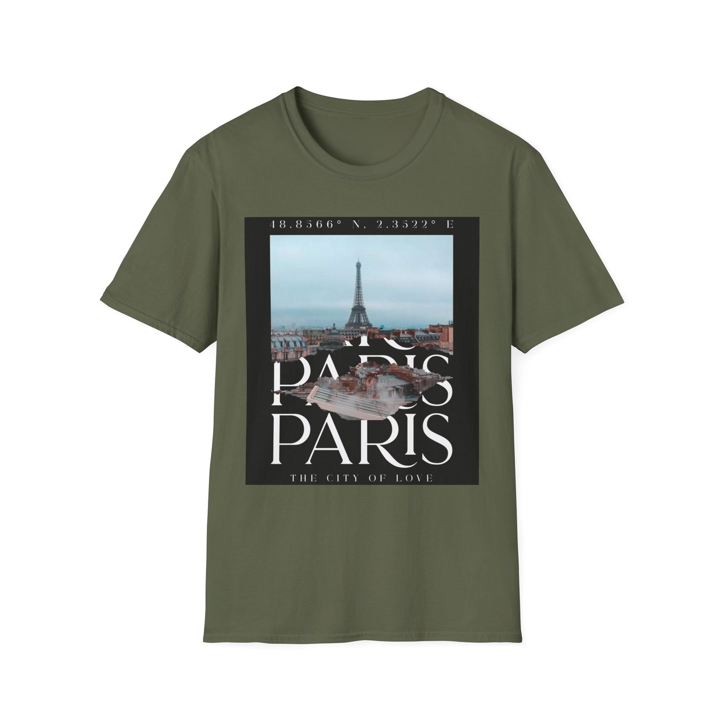 Paris Eiffel Tower Photo Tee — "Paris Paris" Graphic T-Shirt