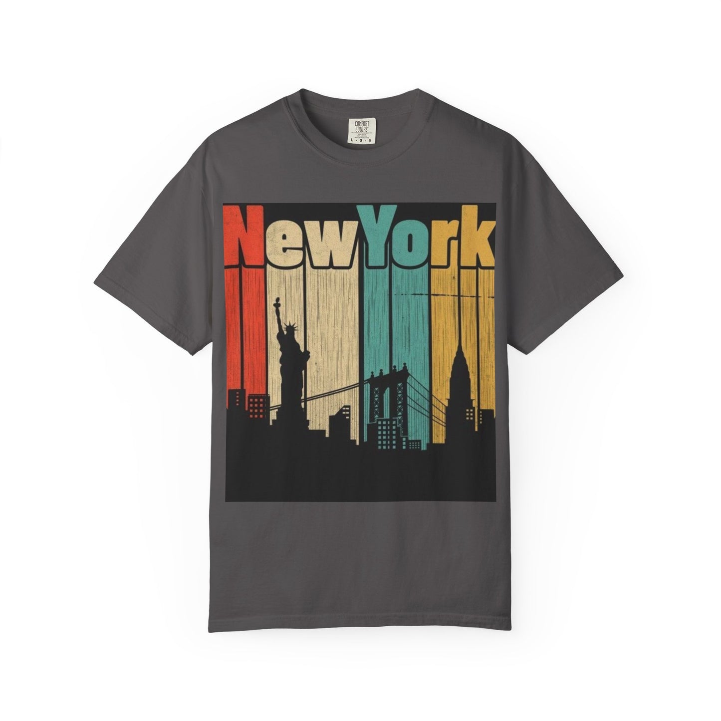 New York Skyline Graphic Tee | Unisex Vintage T-Shirt | Perfect for Travelers, Souvenir, NYC Lovers, Casual Wear, Gifts