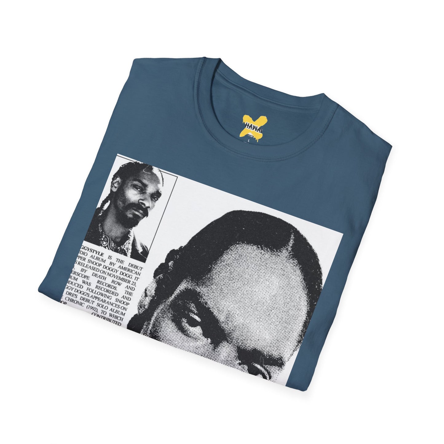 Retro Hip-Hop Unisex Softstyle T-Shirt with Snoop Dogg Design