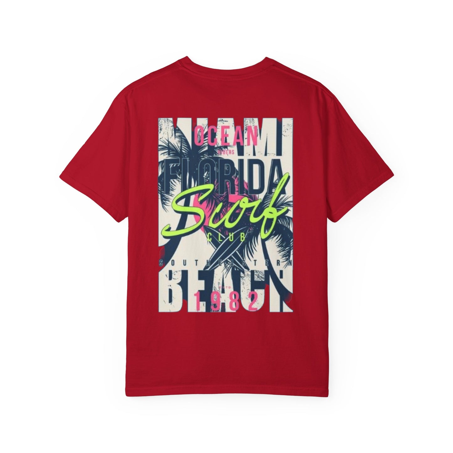 Ocean Florida Surf Club T-Shirt - Unisex Garment-Dyed Tee for Beach Lovers