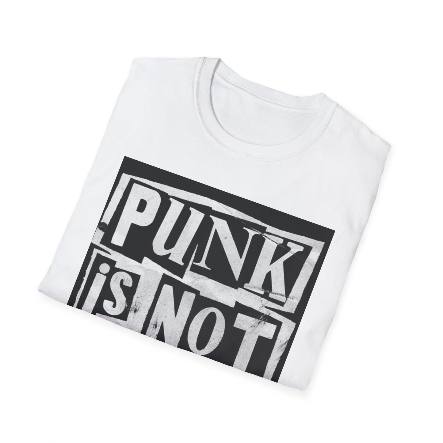 Punk Is Not Dead Unisex Softstyle T-Shirt - Vintage Graphic Tee for Music Lovers