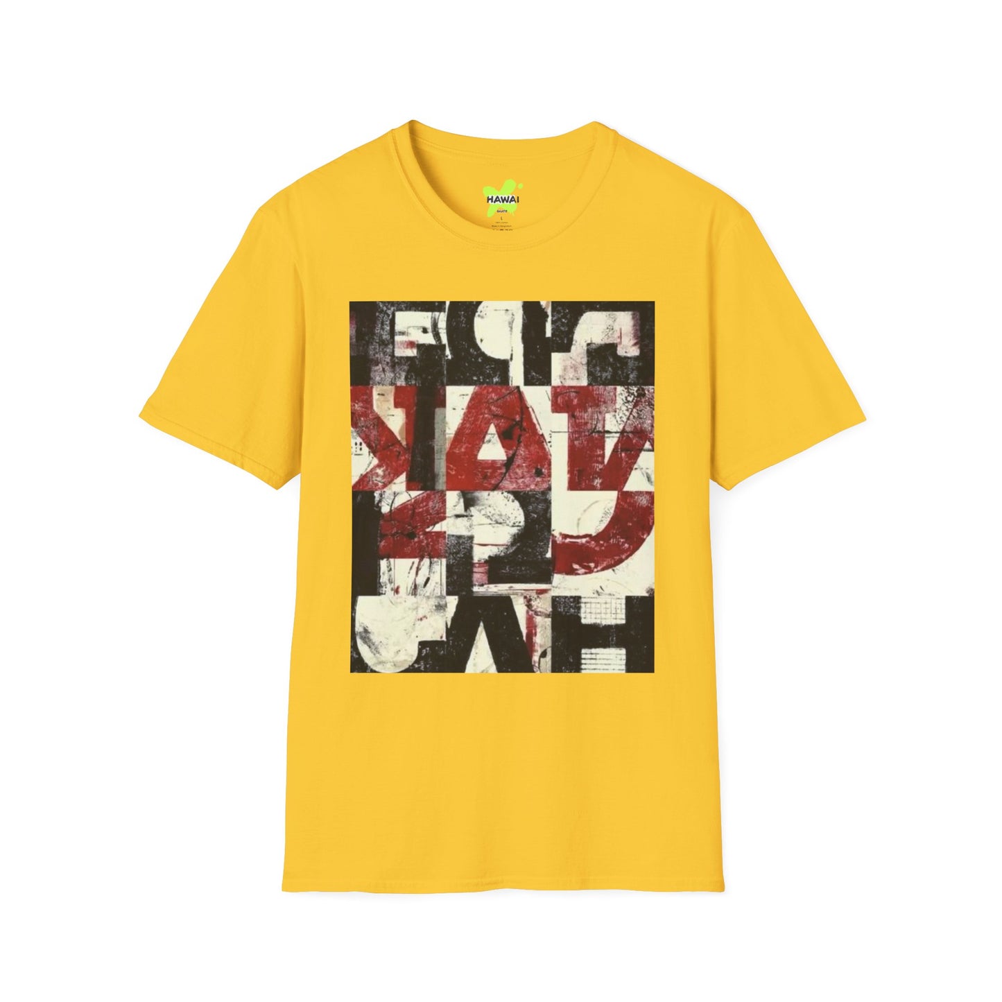 Artistic Unisex Softstyle T-Shirt - Modern Abstract Design