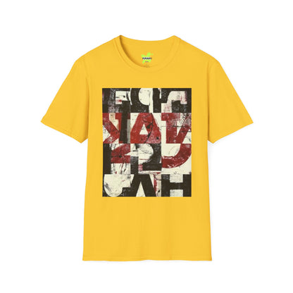 Artistic Unisex Softstyle T-Shirt - Modern Abstract Design