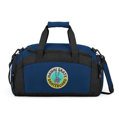 Skateboard Patch Gym Bag — Hawaiian Skateboard Travel Duffel