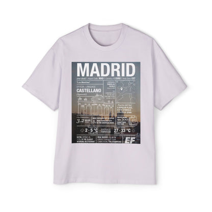 Madrid Graphic Tee — Vintage City Weather Poster T‑Shirt