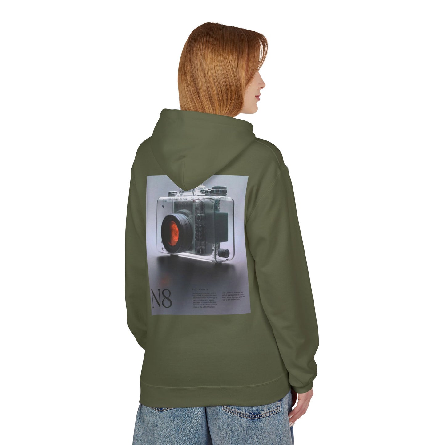 Retro Camera Photo Hoodie, Cozy Unisex Fleece Sweatshirt for Photography Lovers, Fashion Gift for Birthdays, Casual Wear, Everyday Style