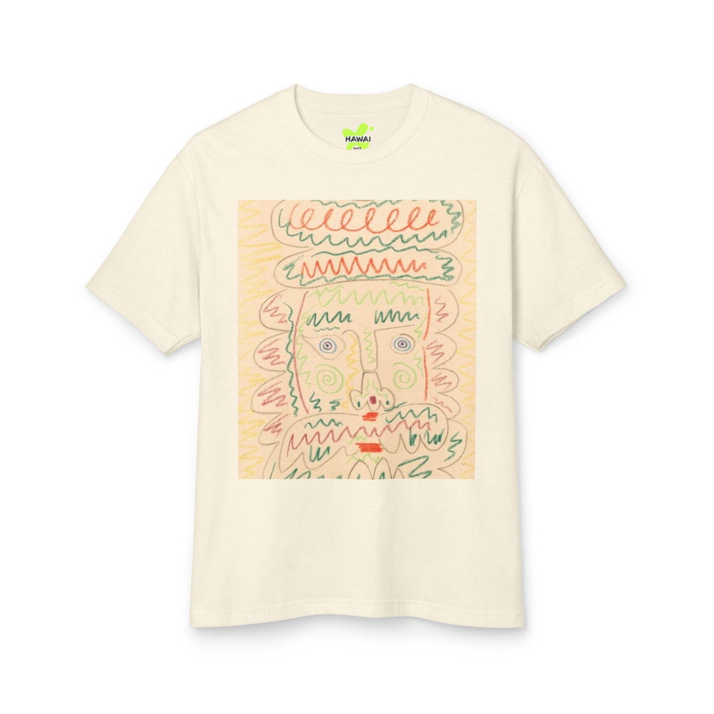 Artistic Unisex Tee with Colorful Face Design