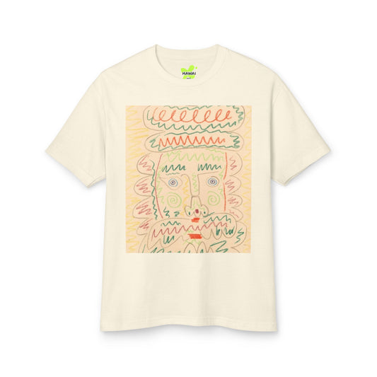 Artistic Unisex Tee with Colorful Face Design