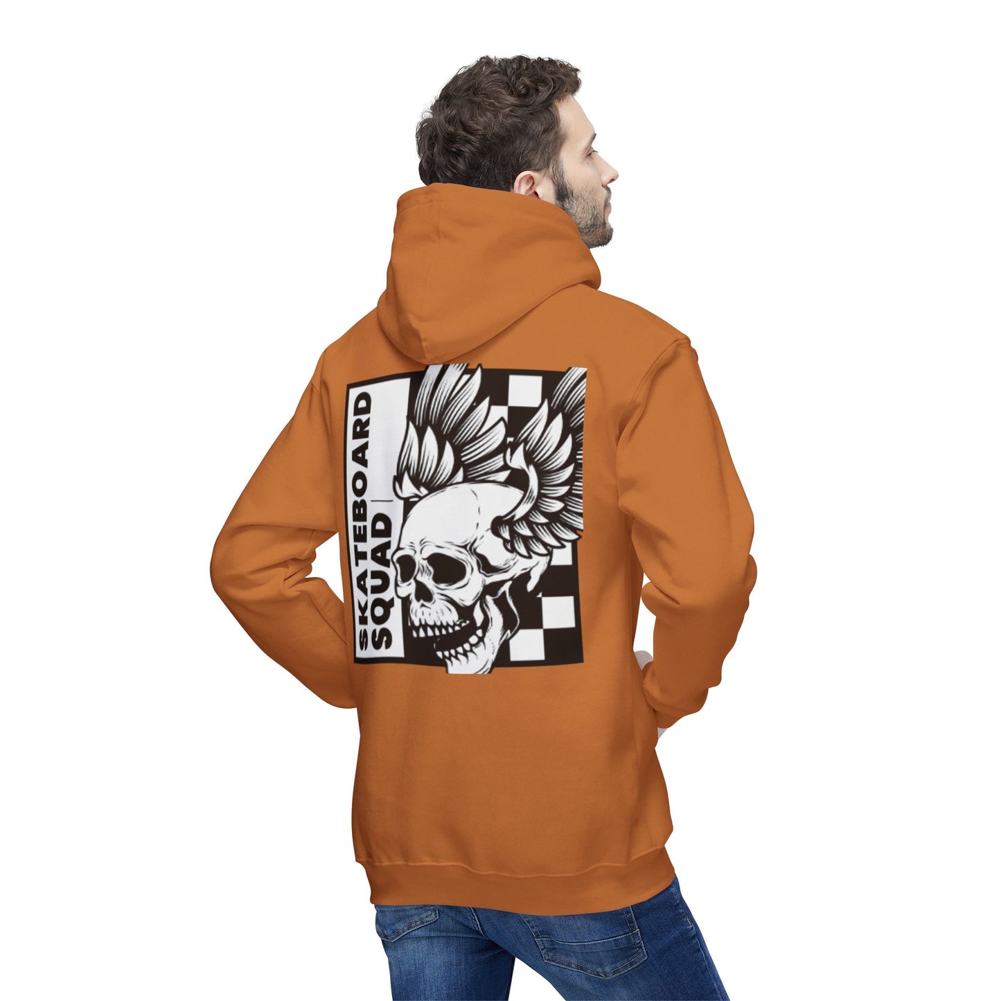 Skateboard Hoodie, Cool Streetwear Sweatshirt, Graphic Pullover for Skaters, Unisex Casual Wear, Gift for Skate Lovers