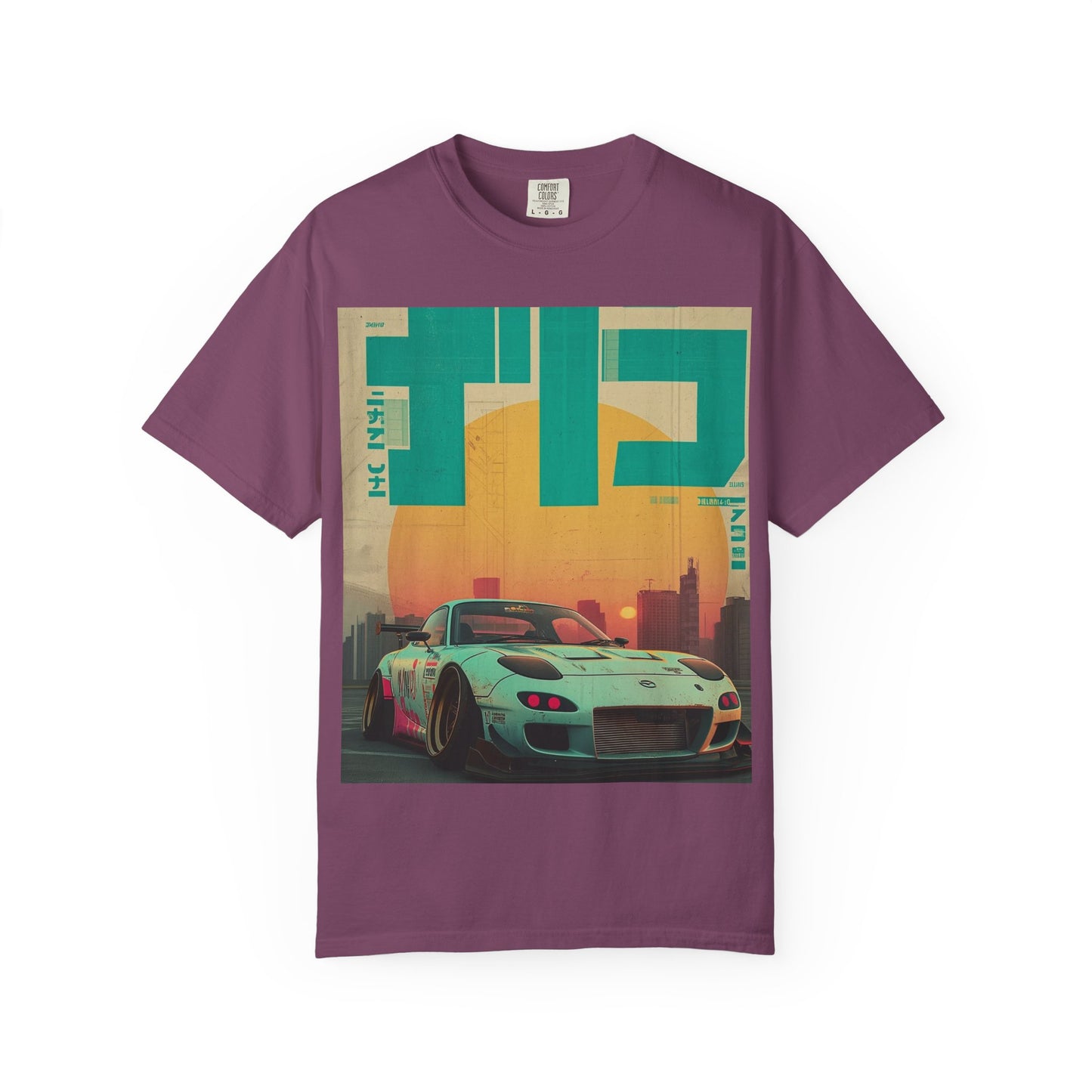 Retro Sunset Racing T-Shirt — Vintage Sports Car Graphic