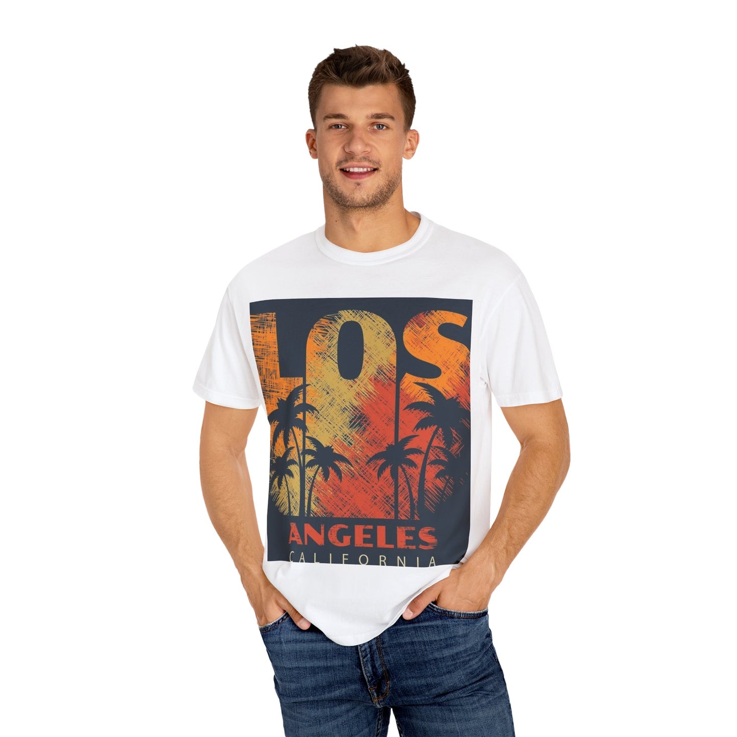 Los Angeles Sunset T-Shirt | Unisex Garment-Dyed Tee