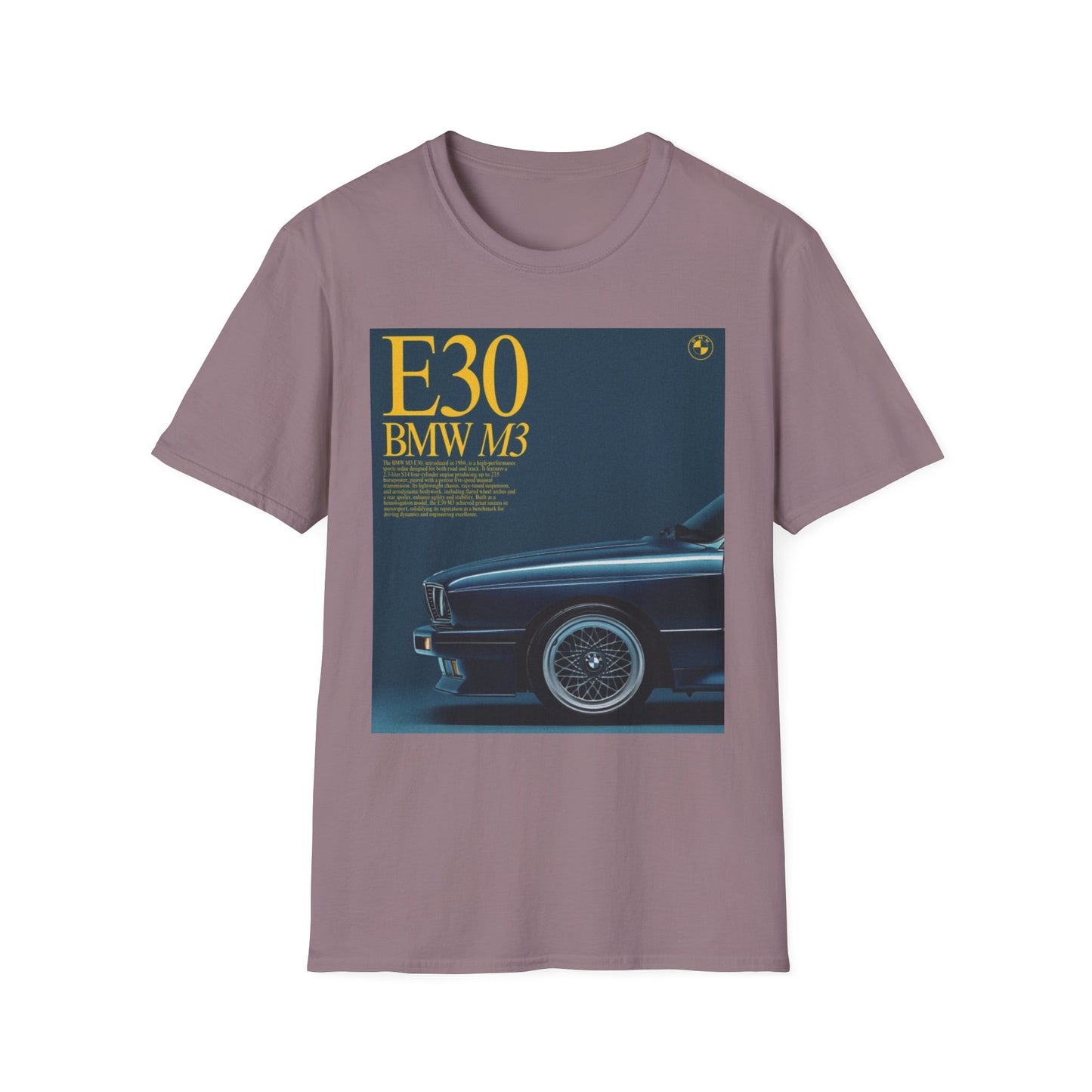 BMW E30 M3 Graphic Tee, Unisex Car Lover Shirt, Automotive Gift, Vintage T-Shirt, Car Enthusiast Apparel, Perfect for Birthdays