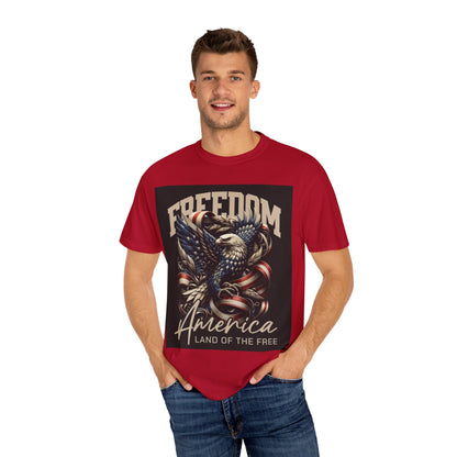 Patriotic Eagle T-Shirt, Freedom Apparel, American Pride Tee, Fourth of July Gift, Vintage Style Shirt