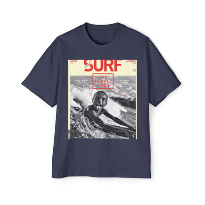 Surf Magazine Graphic Tee — "Surf: The Wave Issue" Vintage Beach Shirt