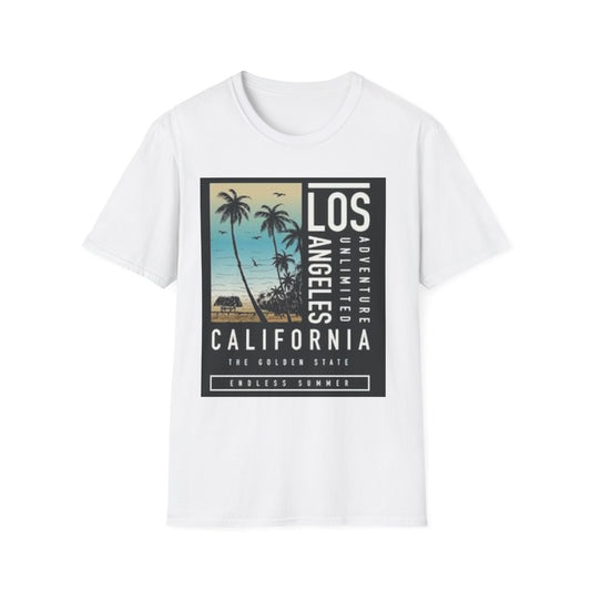Los Angeles Adventure T-Shirt, California Souvenir Tee, Unisex Vacation Shirt, Beach Lover Gift, Travel Apparel