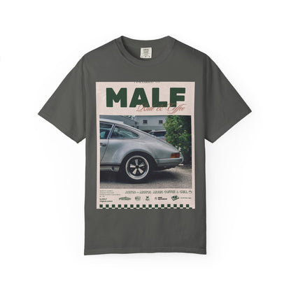 Vintage Porsche Photo Tee — "MALF Live to Ride" Graphic T-Shirt