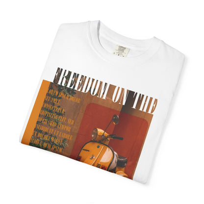Vintage Vespa 'Freedom on the Road' T-Shirt