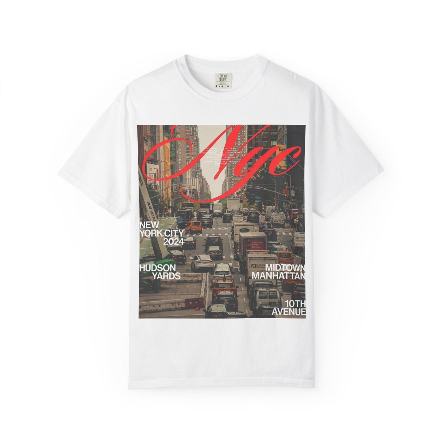 NYC Traffic Photo Tee — Midtown Manhattan Hudson Yards Graphic T-Shirt
