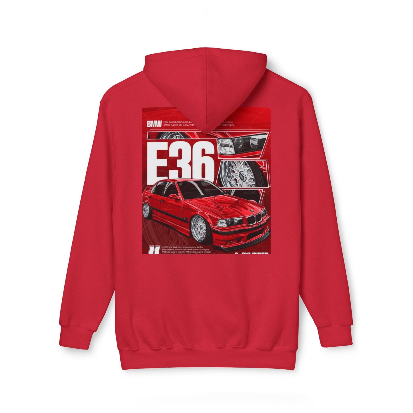 BMW E36 Unisex Hoodie, Car Lovers Gift, Automotive Sweatshirt, Made in USA Apparel, Cool Streetwear Design, Perfect for Car Shows