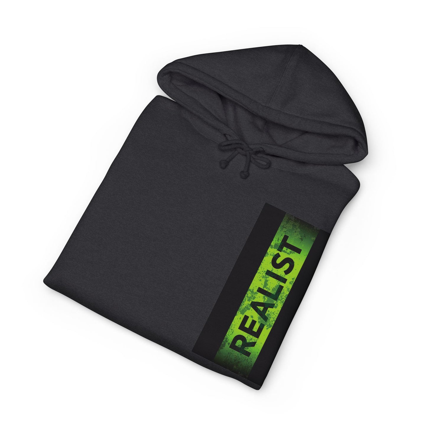 Realist Ghost Hoodie — Neon Yellow Graphic Pullover