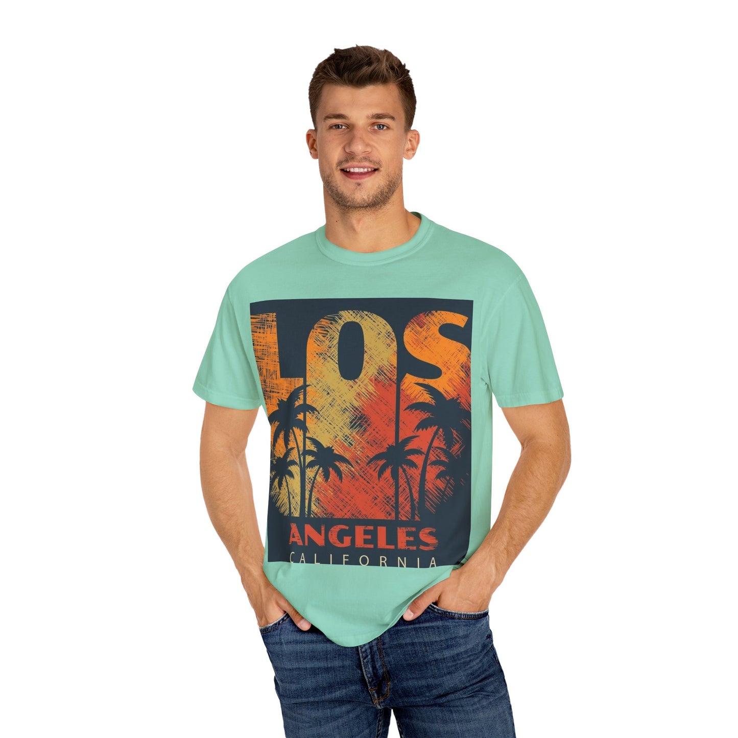 Los Angeles Sunset T-Shirt | Unisex Garment-Dyed Tee