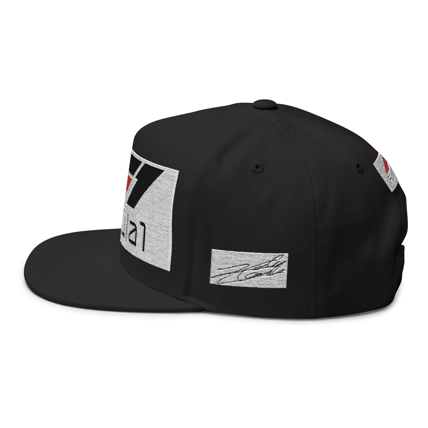 Formula 1 Embroidered Flat Bill Cap – Racing Logo Snapback