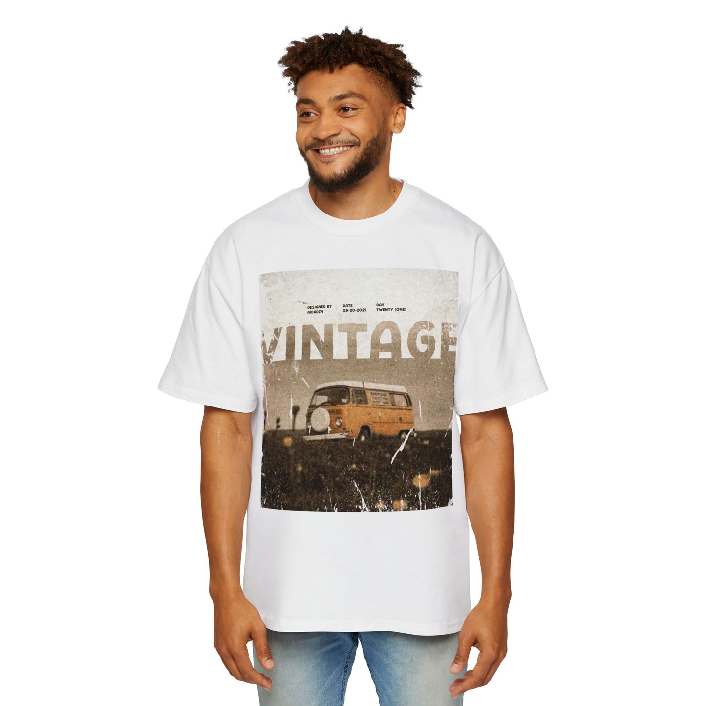 Vintage Van Graphic Tee – Retro 'VINTAGE' Camper T‑Shirt