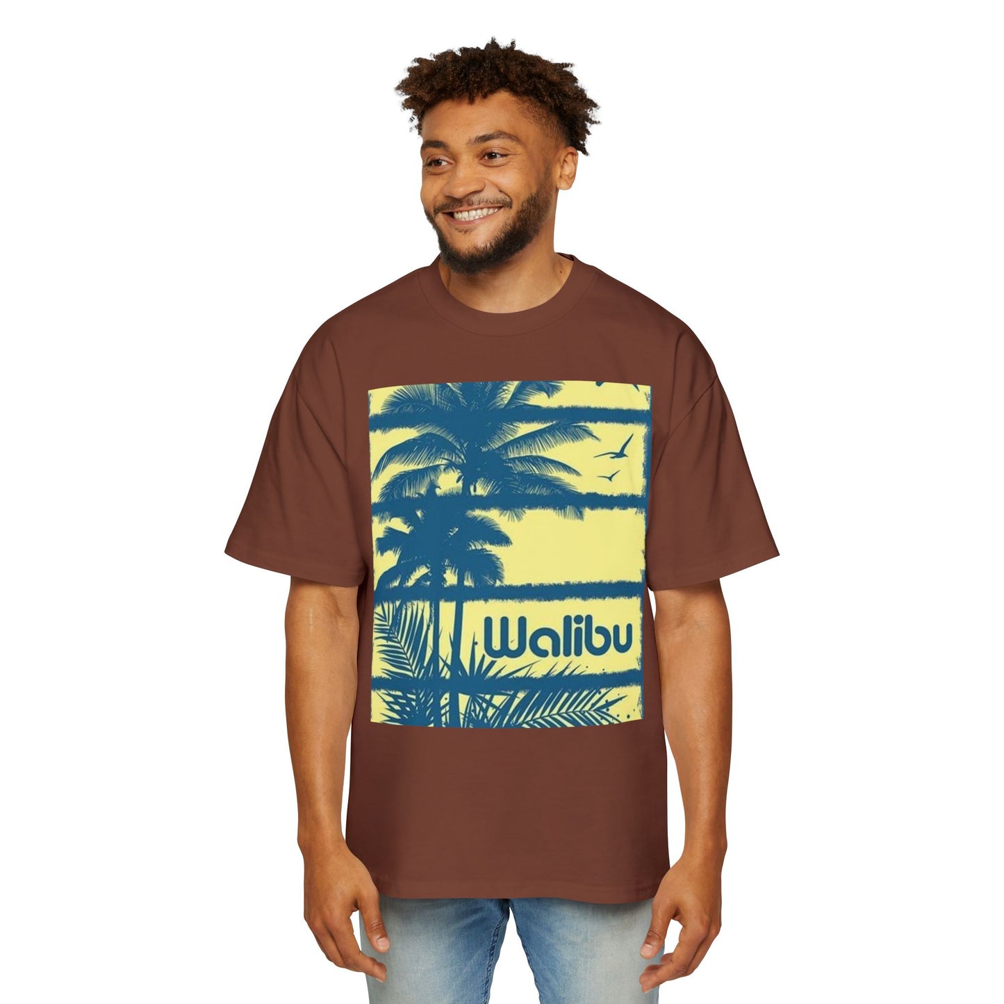 Malibu Palm Tee — Vintage Surf Graphic T-Shirt