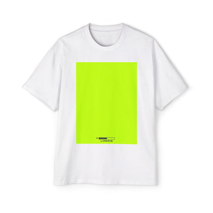 Oversized Tee — Neon Green Minimal Graphic "SUMMER LOVEDAY"