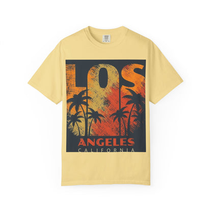 Los Angeles Sunset T-Shirt | Unisex Garment-Dyed Tee