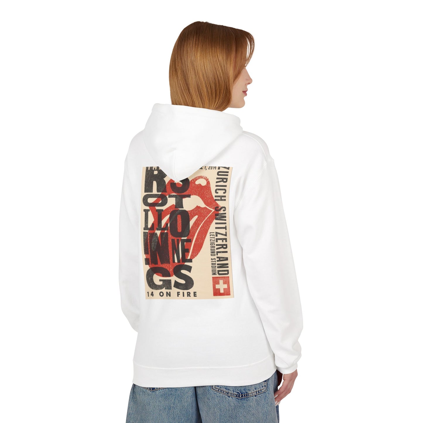Retro Rock Band Fleece Hoodie - Unisex Softstyle with Vintage Concert Design