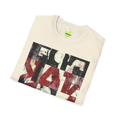 Artistic Unisex Softstyle T-Shirt - Modern Abstract Design